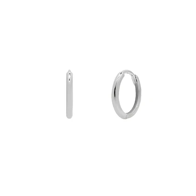 9.9MM Thin Huggie Earring 14KW