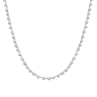 Multi Shape Zirconia Tennis Necklace