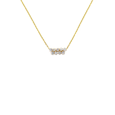 Zirconia Bar Necklace