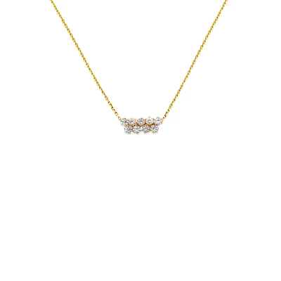 Zirconia Bar Necklace