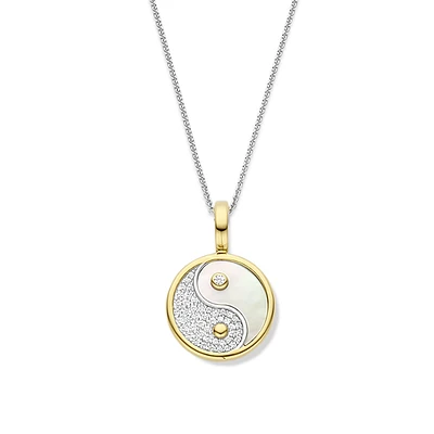 Yin Yang Mother Pearl Necklace