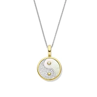 Yin Yang Mother Pearl Necklace