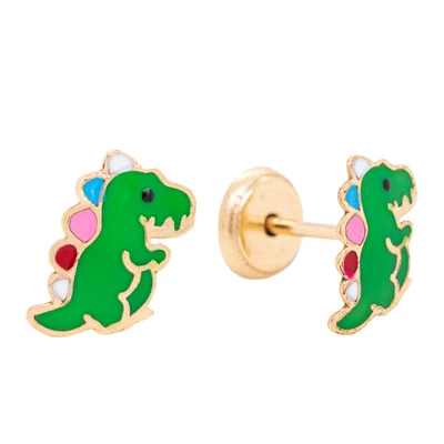 Fun Dinosaur Stud Earrings
