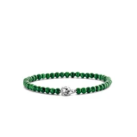 Radiant Green Malachite Bead Bracelet