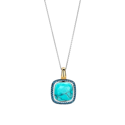 Cushion Turquoise Large Necklace