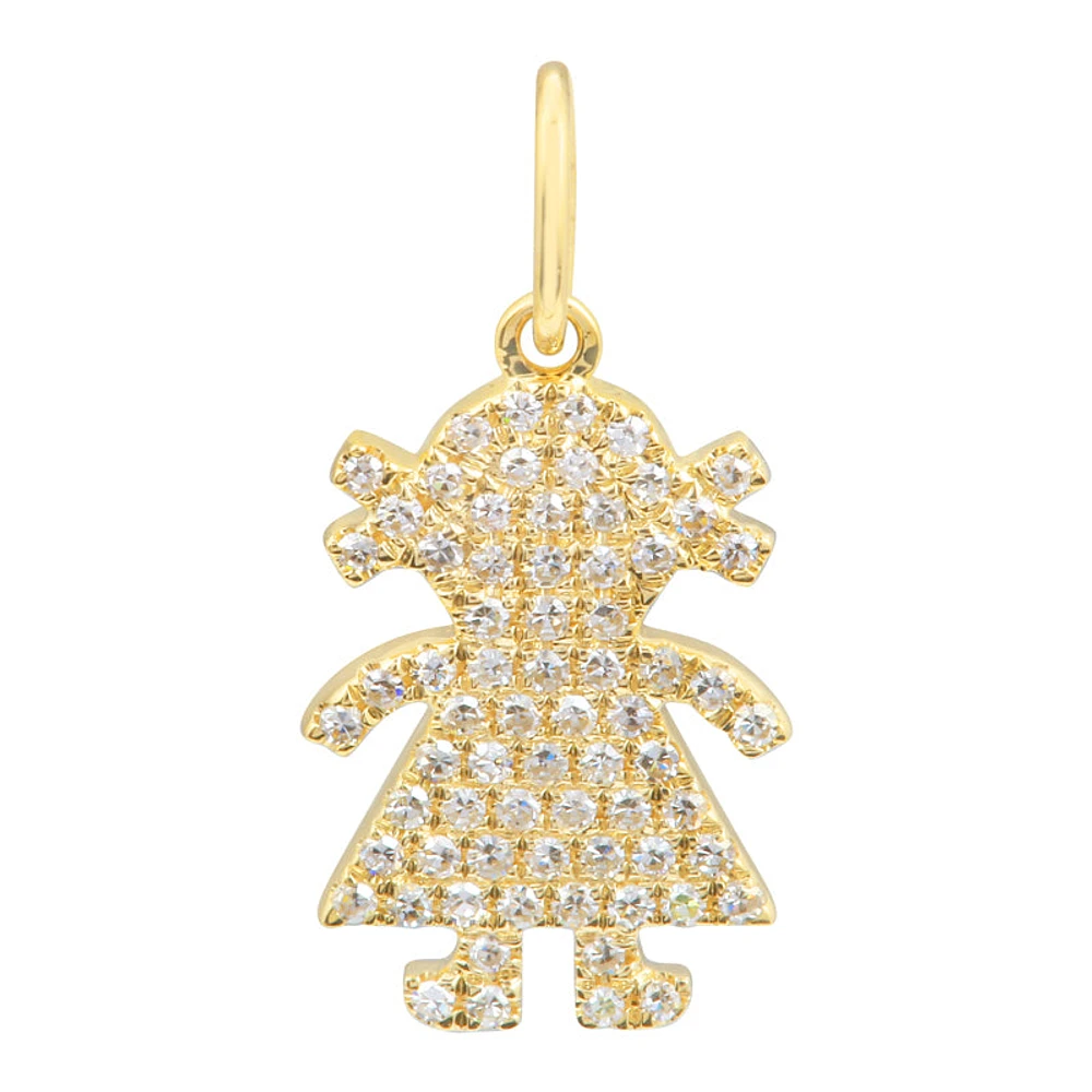 Girl Diamond Pendant
