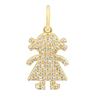 Girl Diamond Pendant