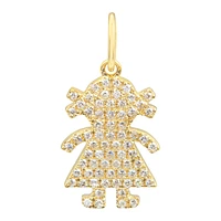 Girl Diamond Pendant