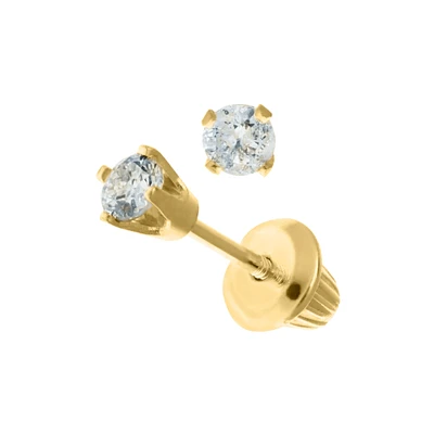.18CT Diamond Kids Stud Earrings