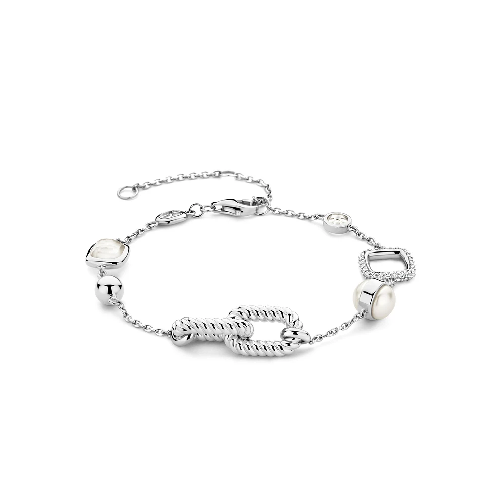 Rope Link Silver Bracelet