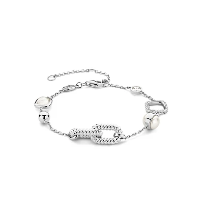 Rope Link Silver Bracelet