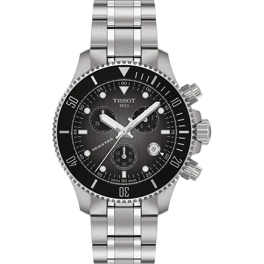 Seastar 1000 Graded Grey Chronograph 38MM Watch