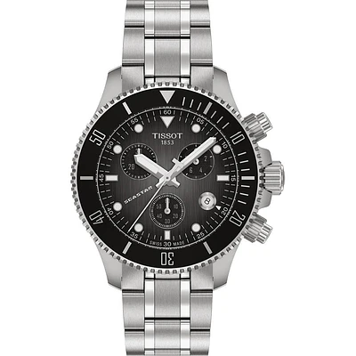 Seastar 1000 Graded Grey Chronograph 38MM Watch