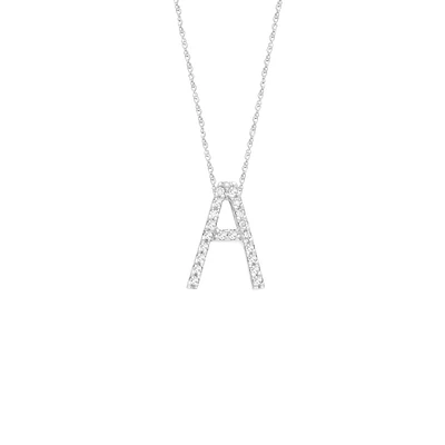 Diamond 11MM Initial Necklace