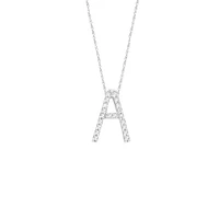 Diamond 11MM Initial Necklace