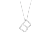Diamond 11MM Initial Necklace