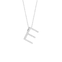 Diamond 11MM Initial Necklace