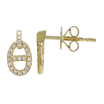 Mariner Link Diamonds Stud Earrings
