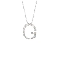 Diamond 11MM Initial Necklace