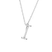 Diamond 11MM Initial Necklace