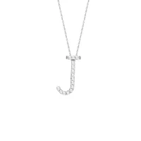 Diamond 11MM Initial Necklace