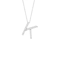 Diamond 11MM Initial Necklace