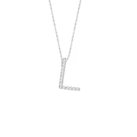 Diamond 11MM Initial Necklace