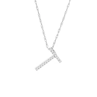 Diamond 11MM Initial Necklace