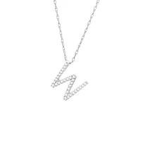 Diamond 11MM Initial Necklace