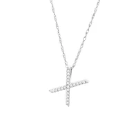 Diamond 11MM Initial Necklace