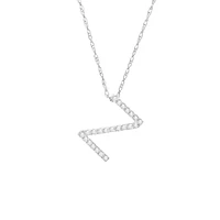 Diamond 11MM Initial Necklace