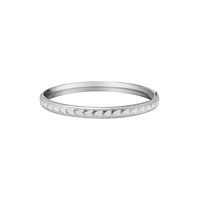 Hearts Embossed Kids Bangle Bracelet
