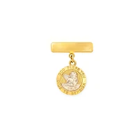 Angel Dios te Bendiga Baby Pin 14K