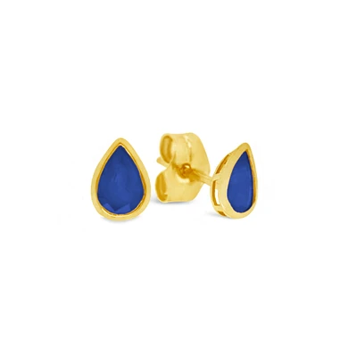 Pear Cut Sapphire Stud Earrings