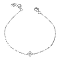 Clover Diamond White Gold Bracelet