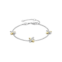 XOXO Two Tone Pave Bracelet