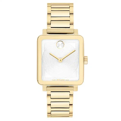 Bold Rectangular Yellow 28MM Watch