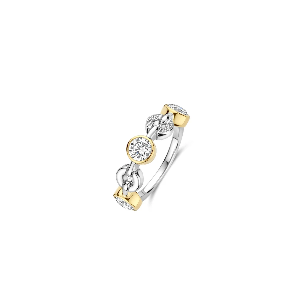 Circular Brilliance Two Tone Ring