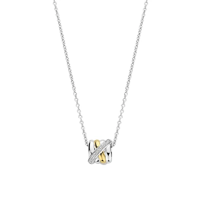 Entwined Two Tone Necklace