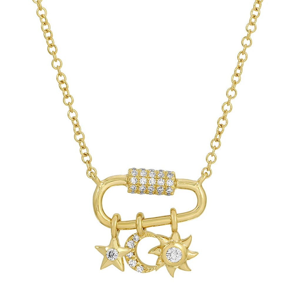 Mini Diamond Charms Necklace