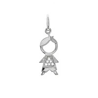 Boy with Diamonds 16MM Pendant 14KW