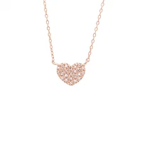 Mini Diamond Heart Necklace