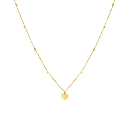 Mini Gold Heart Necklace