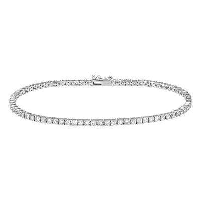 1.07CT Round Cut Diamonds Tennis Bracelet