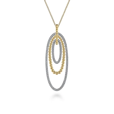 Multi Ovals Diamond Necklace