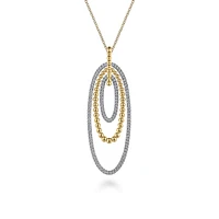 Multi Ovals Diamond Necklace