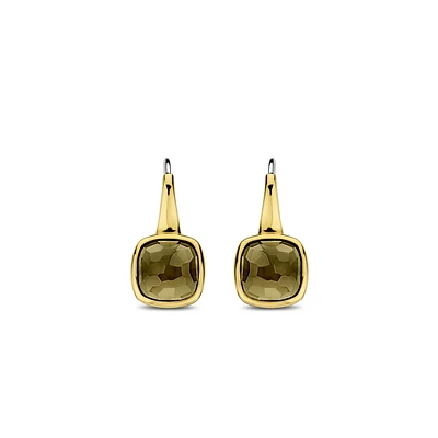 Khaki Cushion Earrings