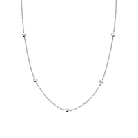 Zirconia by the Yard Silver Necklace