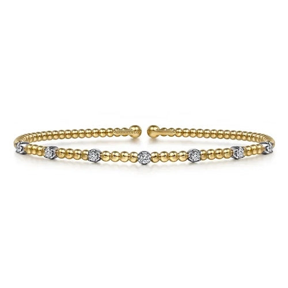 Dotted Diamonds Bangle Bracelet