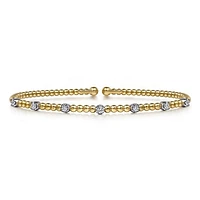 Dotted Diamonds Bangle Bracelet